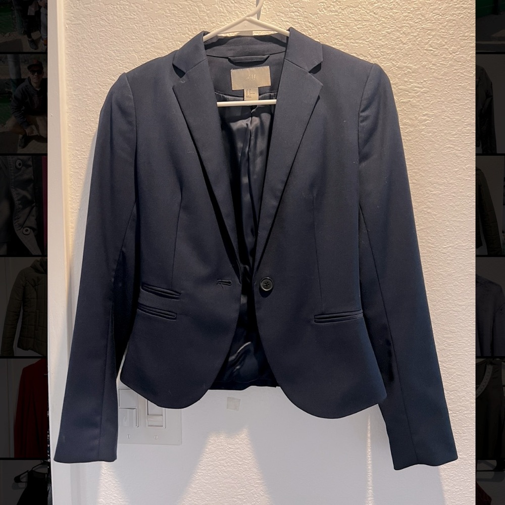 H&M Navy Blazer-Size 2